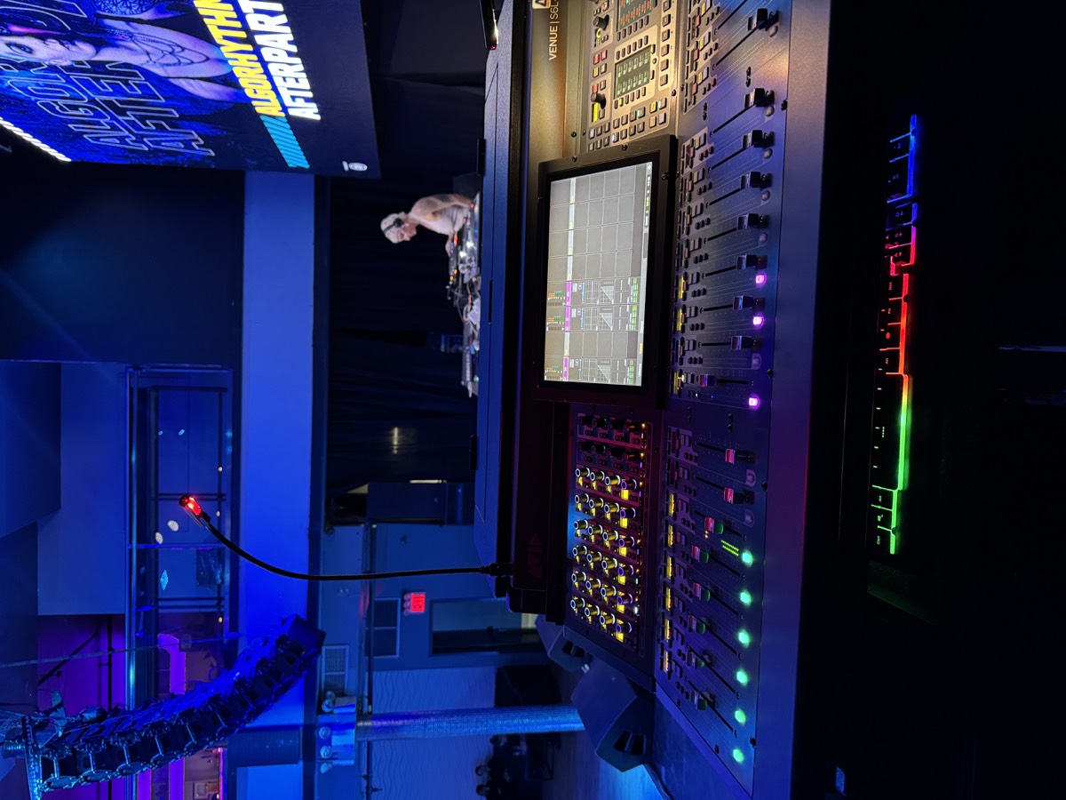 Mixing console channel strip during system commissioning